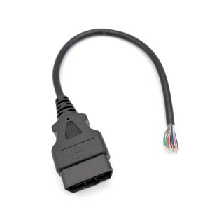 OBD2 Stecker mit Kabel 20cm